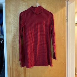Blue Canoe Womens  maroon/red Size L Cowl Neck tunic. All organic bamboo/cotton